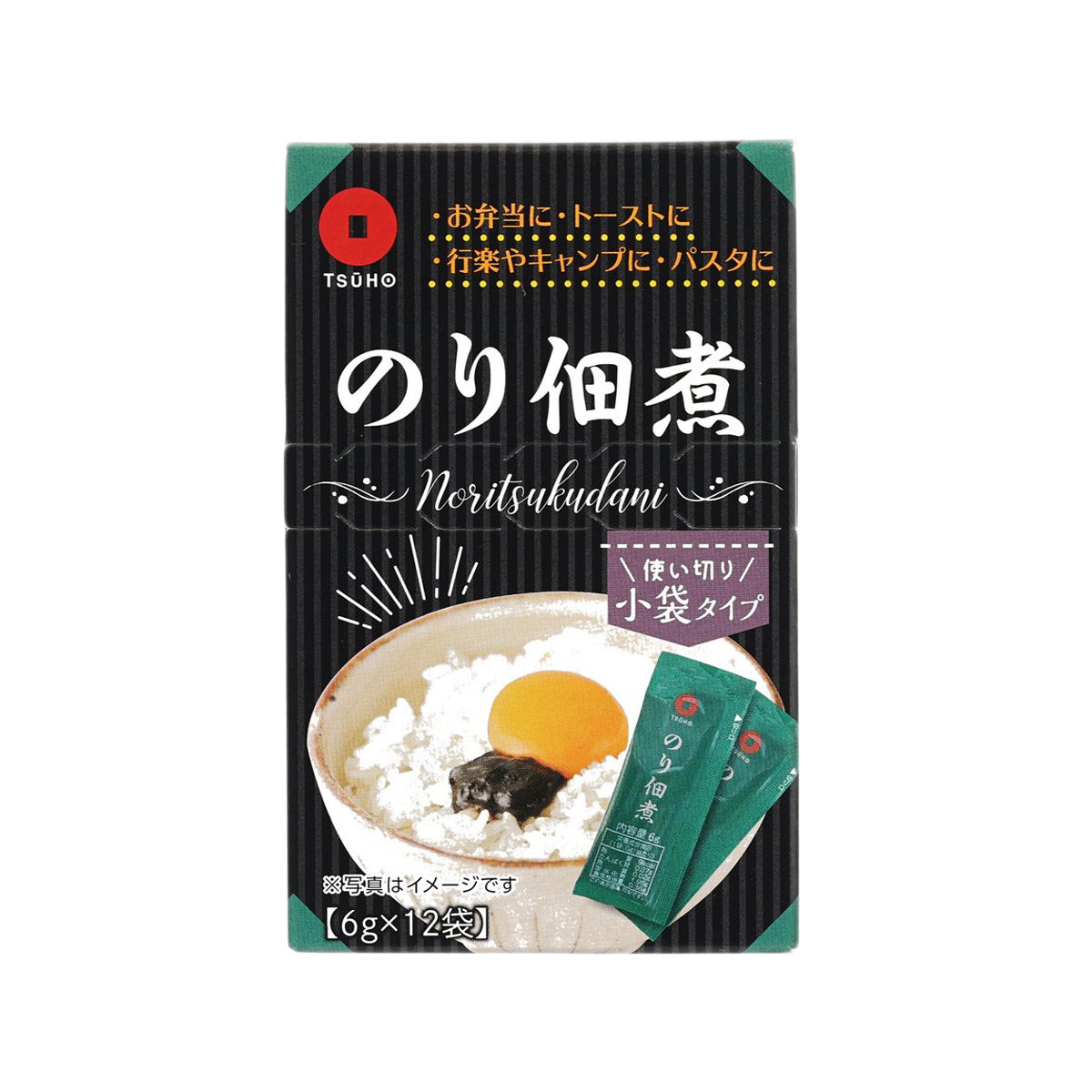 TSUHO NORI Tsukudani Seasoned Nori Seaweed Paste (12 x 6g)