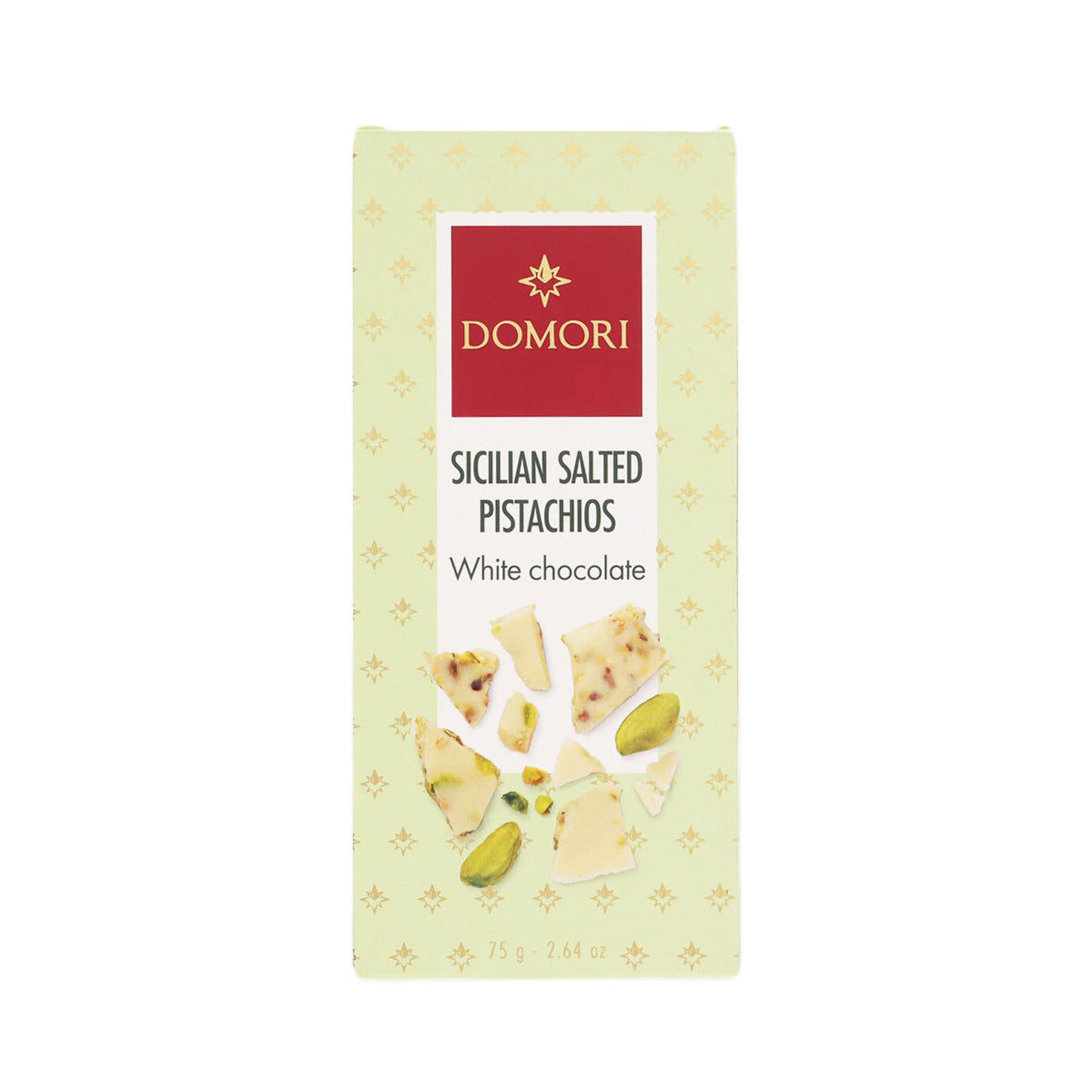 DOMORI Sicilian Salted Pistachios White Chocolate Bar (75g)