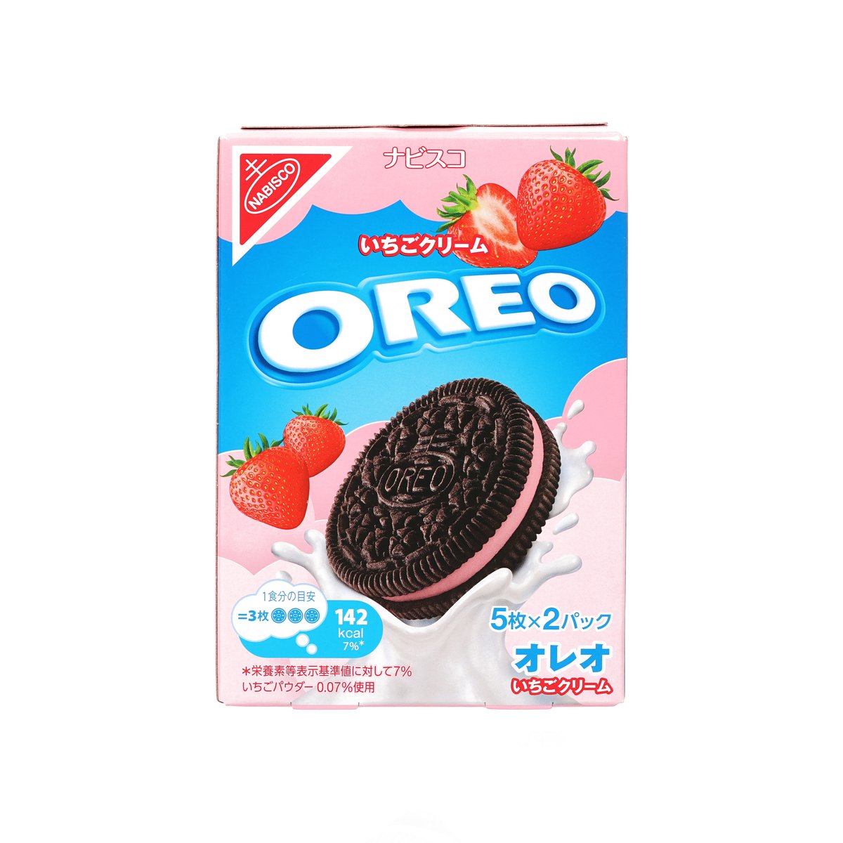 MONDELEZ Oreo Sandwich Biscuit - Strawberry Cream (97g)