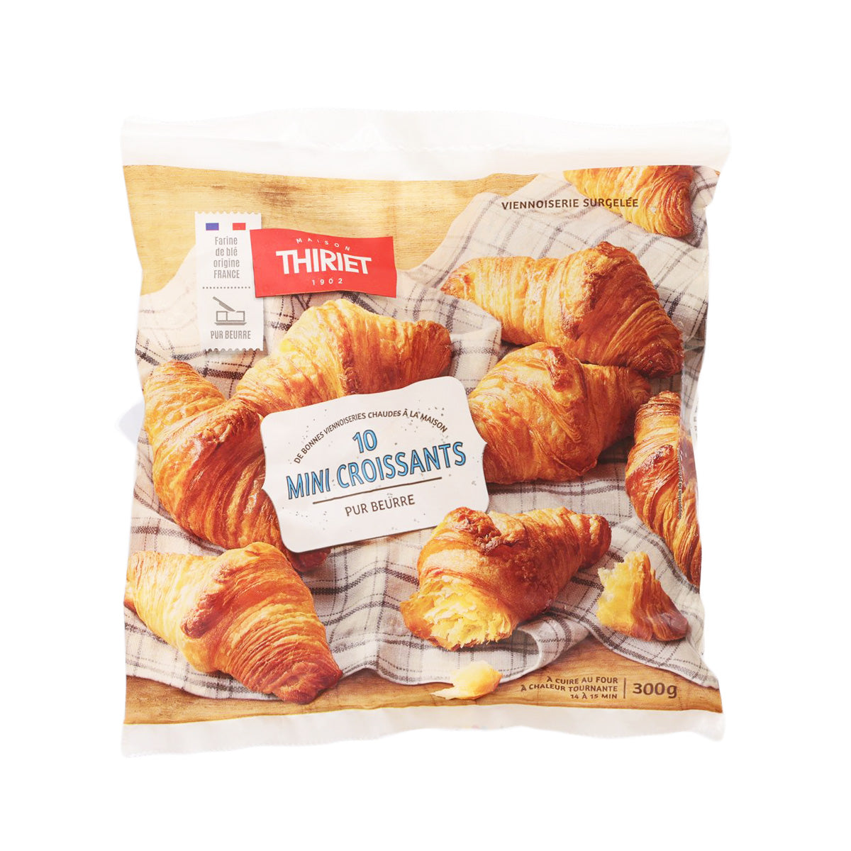 THIRIET 10 Mini Croissants with Pure Butter (300g)