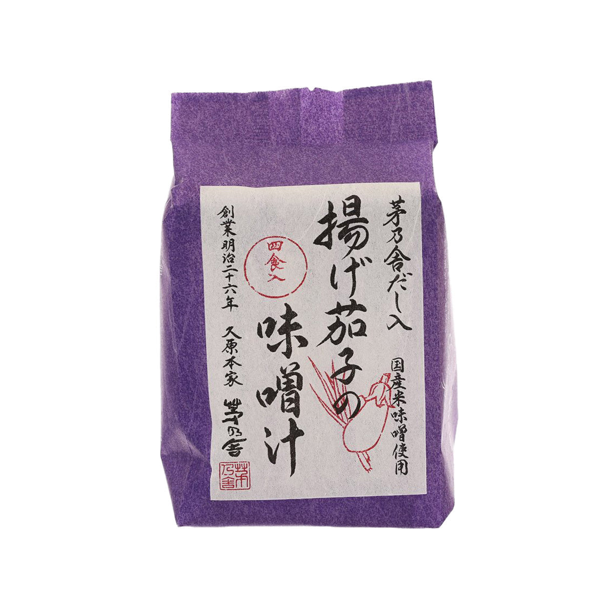 KAYANOYA Instant Miso Soup - Deep Fried Eggplant (44.8g)