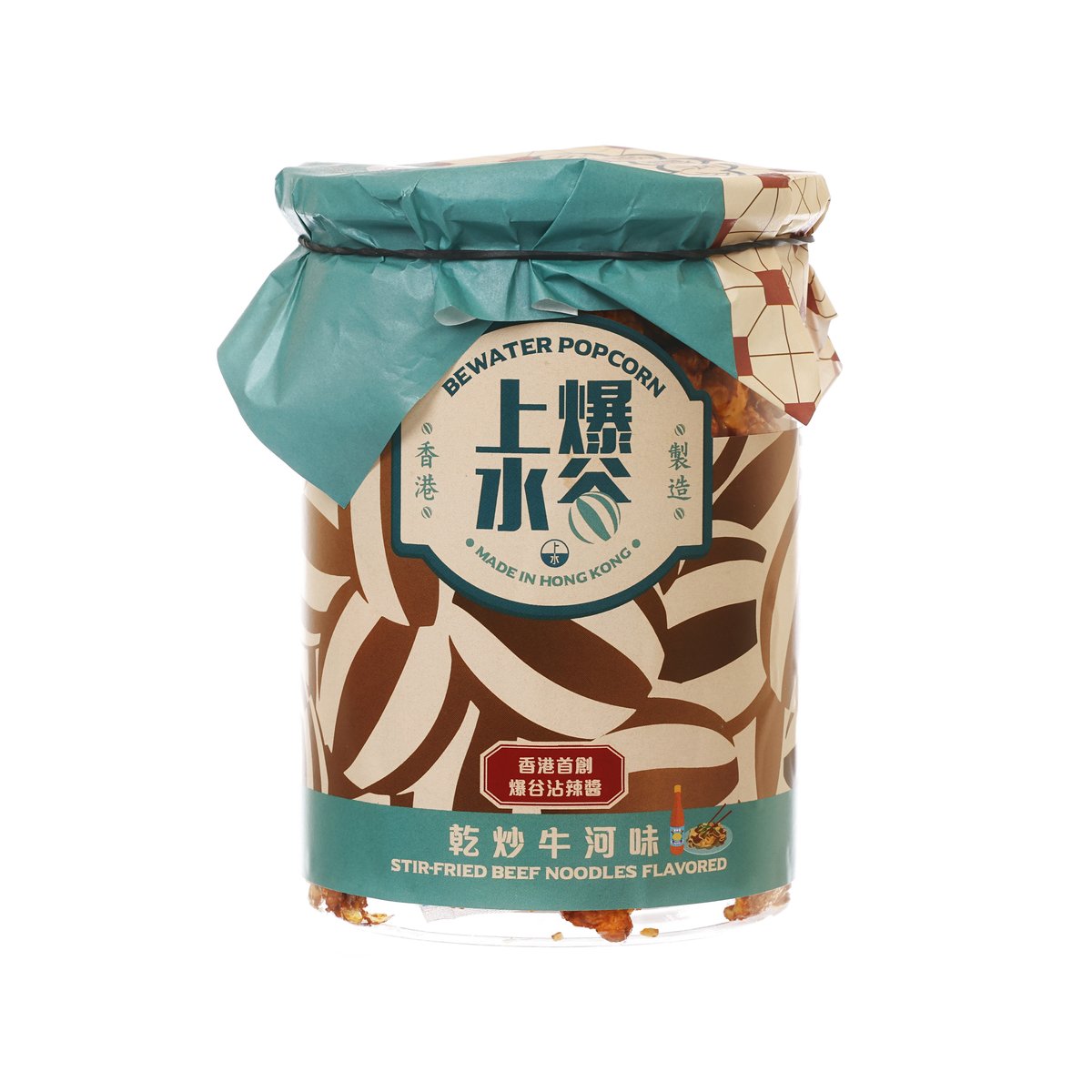 BE WATER POPCORN Stir-Fired Beef Noodles Flavored Popcorn (118g)