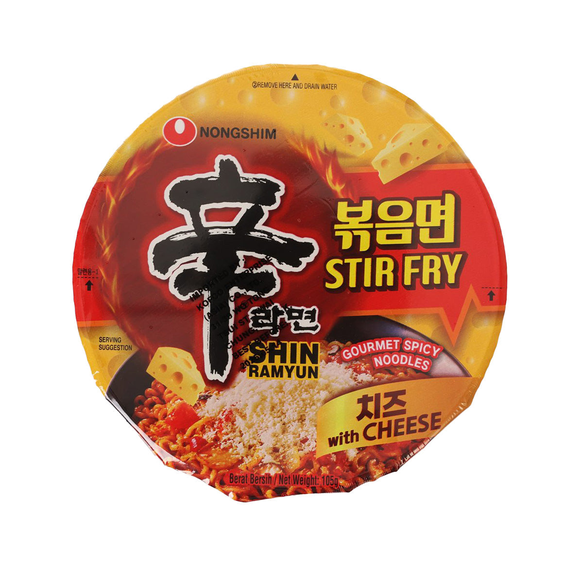 NONG SHIM Shin Stir Fry Cheese Bowl (105g)