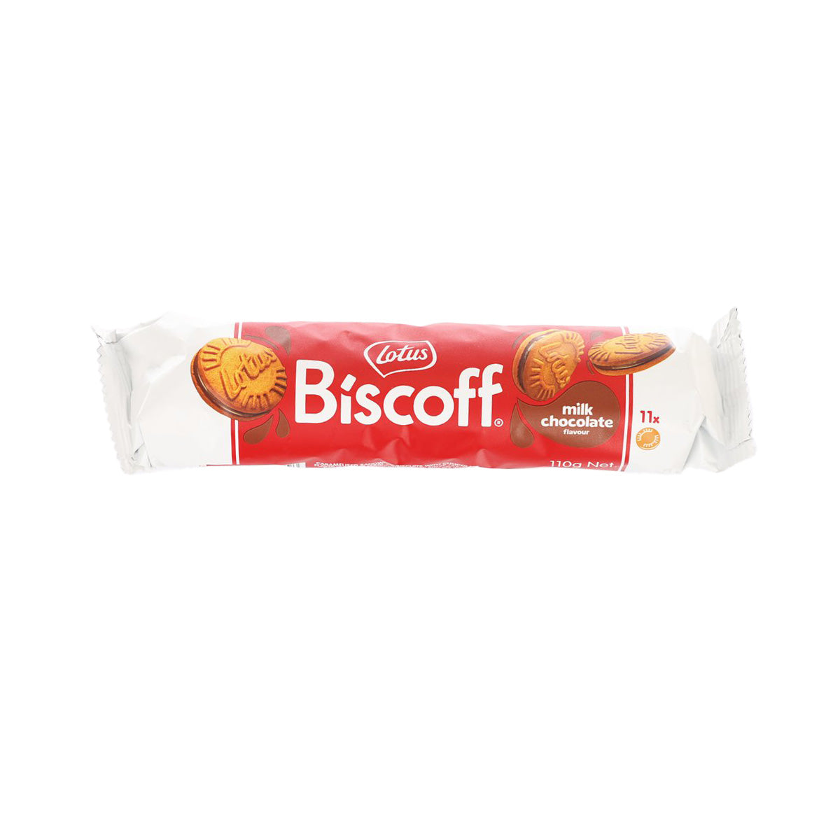 LOTUS Biscoff Milk Chocolate Flavour Sandwich Biscuit (110g)
