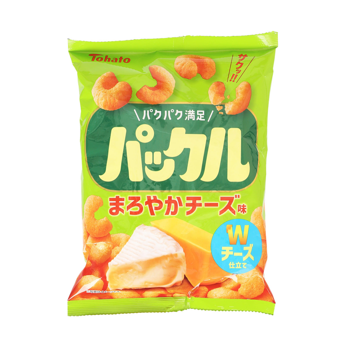 TOHATO Pakkuru Corn Snack - Double Cheese (57g)
