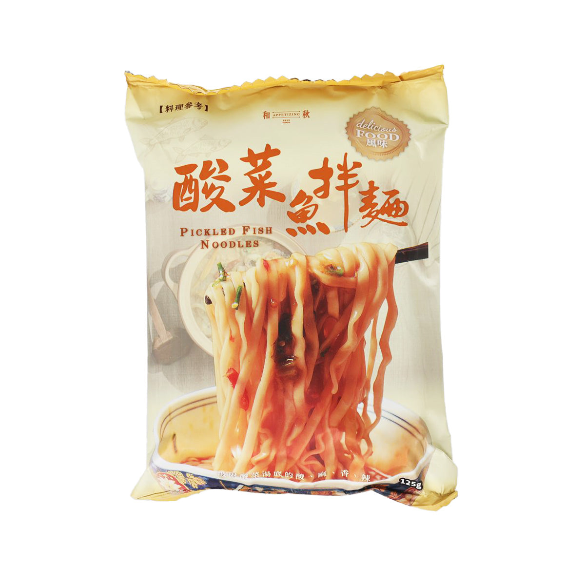 HEQIU Pickled Fish Flavored Noodles (125g)