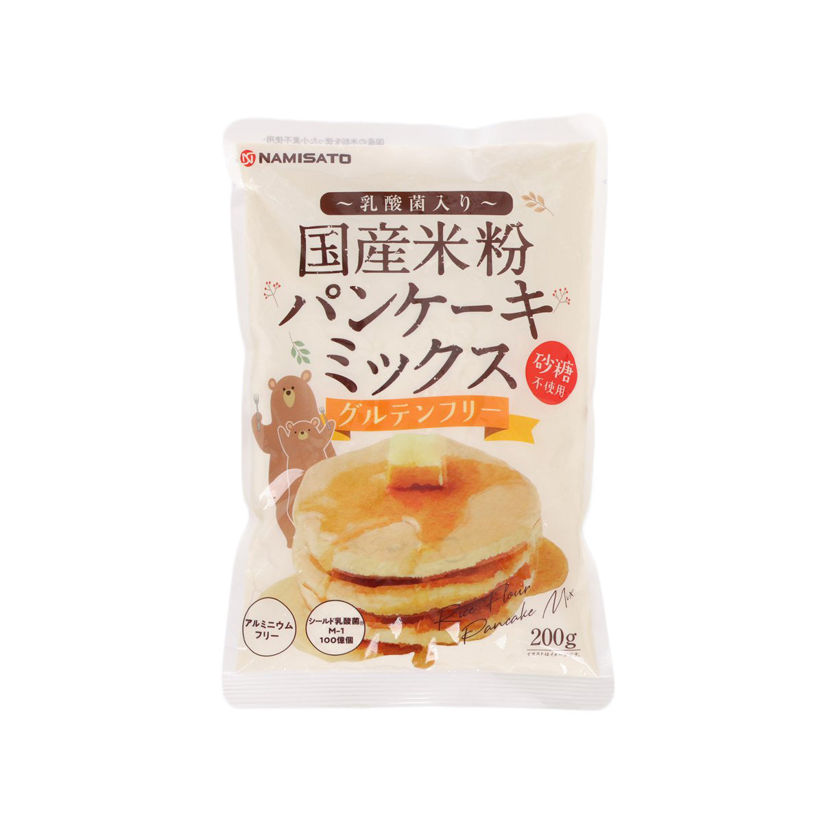NAMISATO Gluten Free Pancake Mix - No Sugar Added (200g)