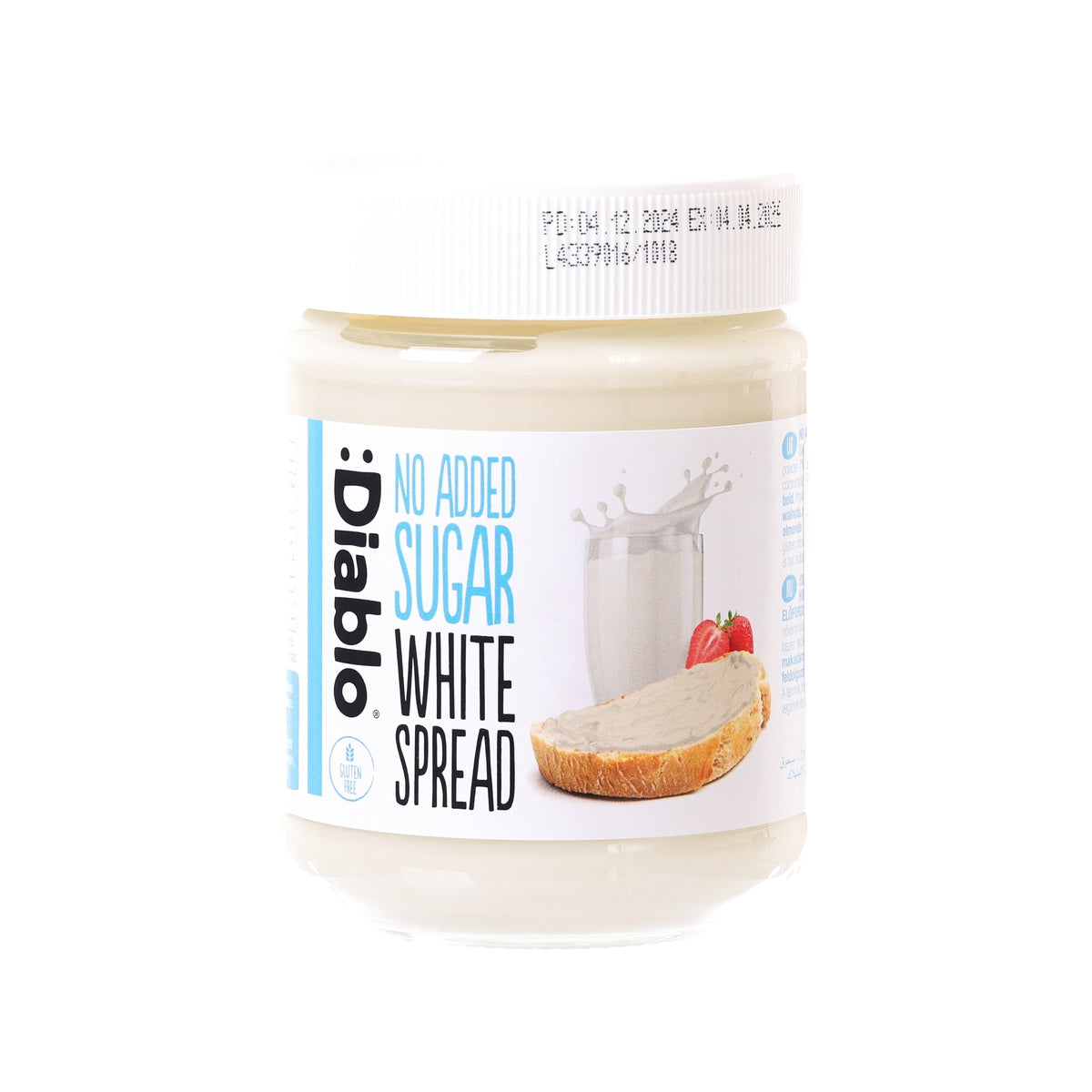 DIABLO No Sugar Added White Chocolate Spread (350g)