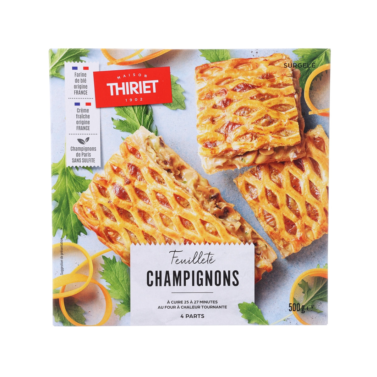 THIRIET 4 Mushroom Puff Pastries (500g)