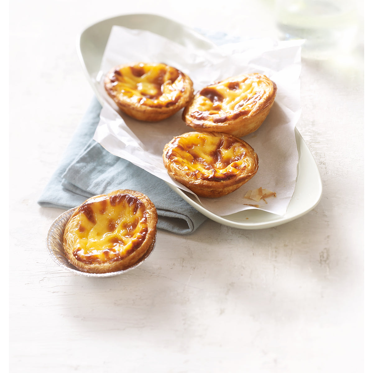 THIRIET 4 Portuguese Egg Custard Tarts (240g)
