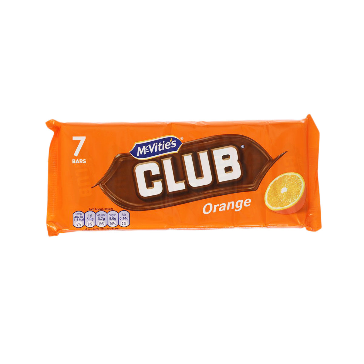 MCVITIE'S Milk Chocolate Covered Crunchy Biscuit With Orange Flavoured Cream (154g)