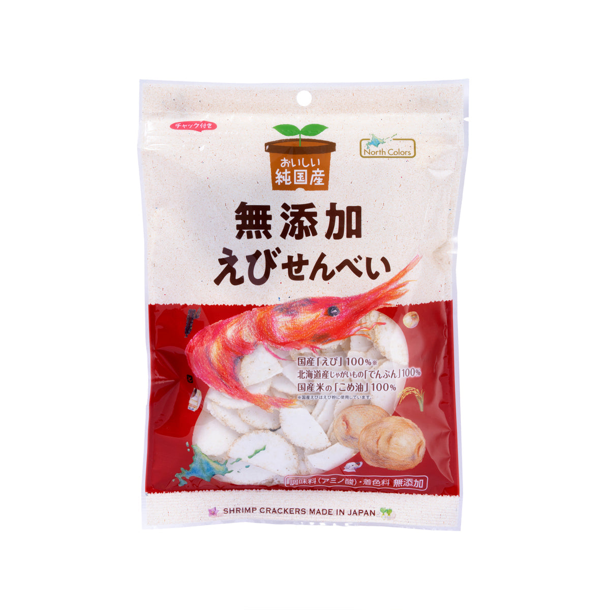 NORTHCOLORS Shrimp Crackers Made in Japan (65g)