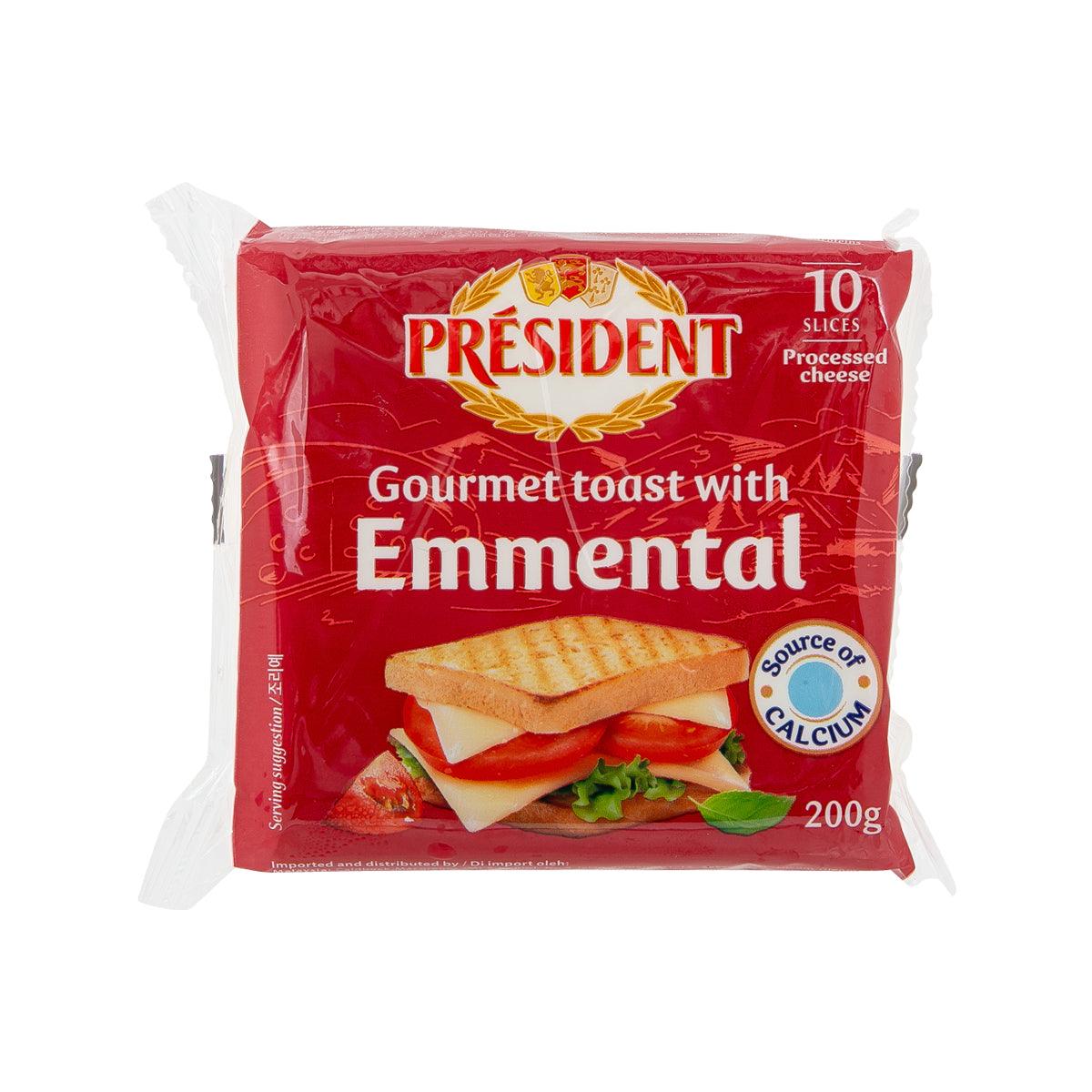 PRESIDENT Processed Cheese - Gourmet Toast with Emmental Cheese (200g)