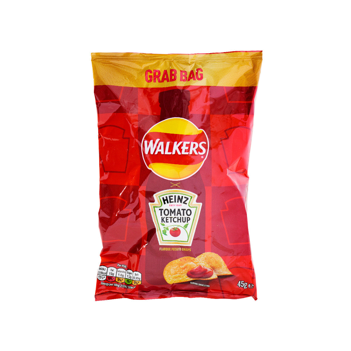 WALKERS Heinz Tomato Ketchup Crisps (45g)