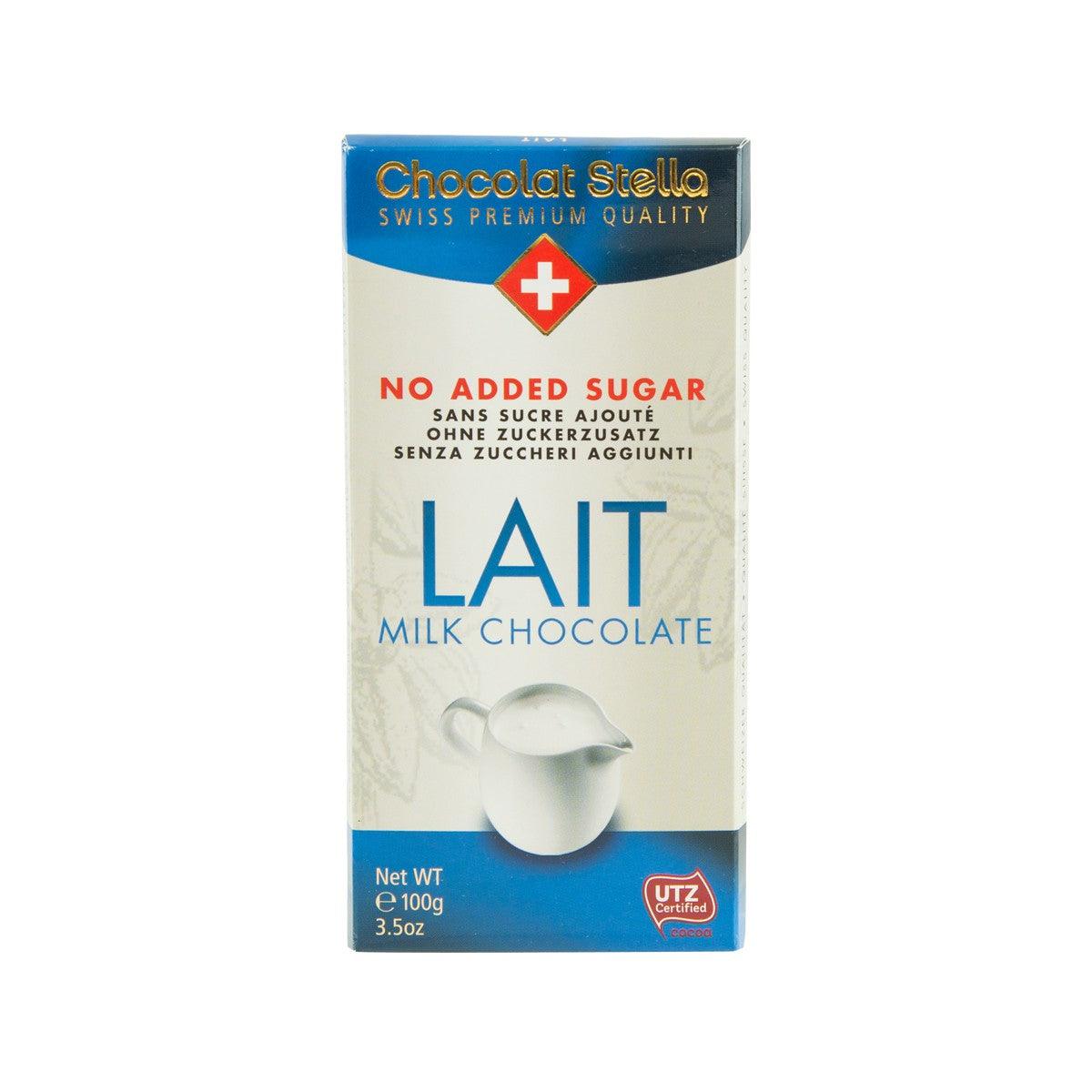 STELLA No Added Sugar Milk Chocolate (100g)