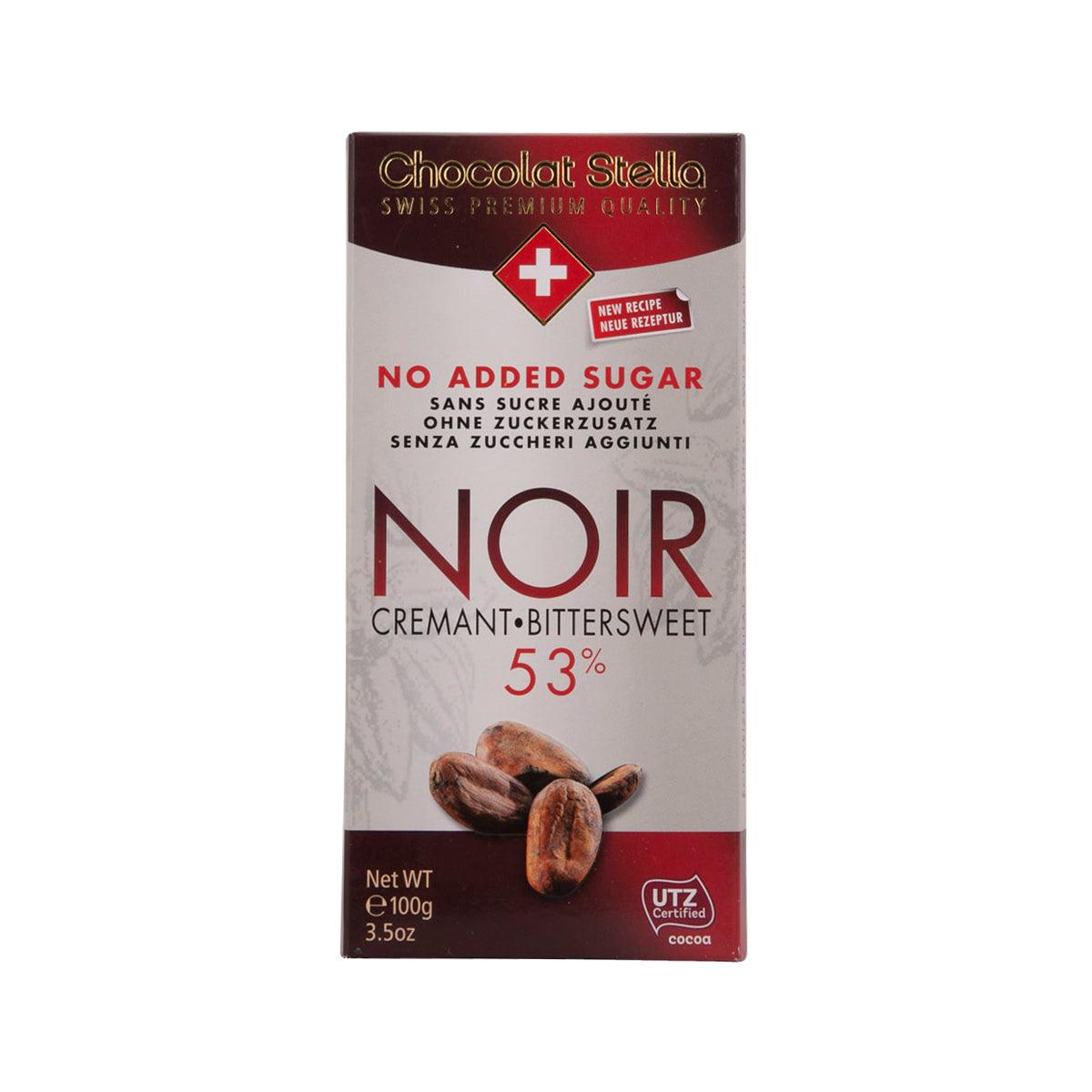 STELLA No Added Sugar 53% Bittersweet Chocolate (100g)