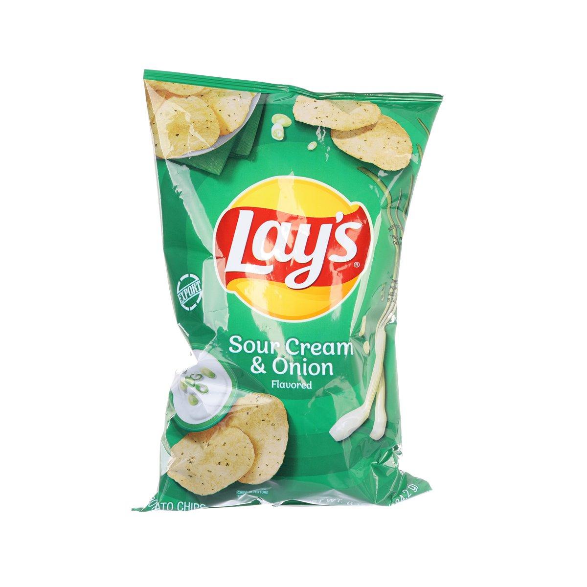 LAY'S Potato Chips - Sour Cream & Onion Flavored (170g)
