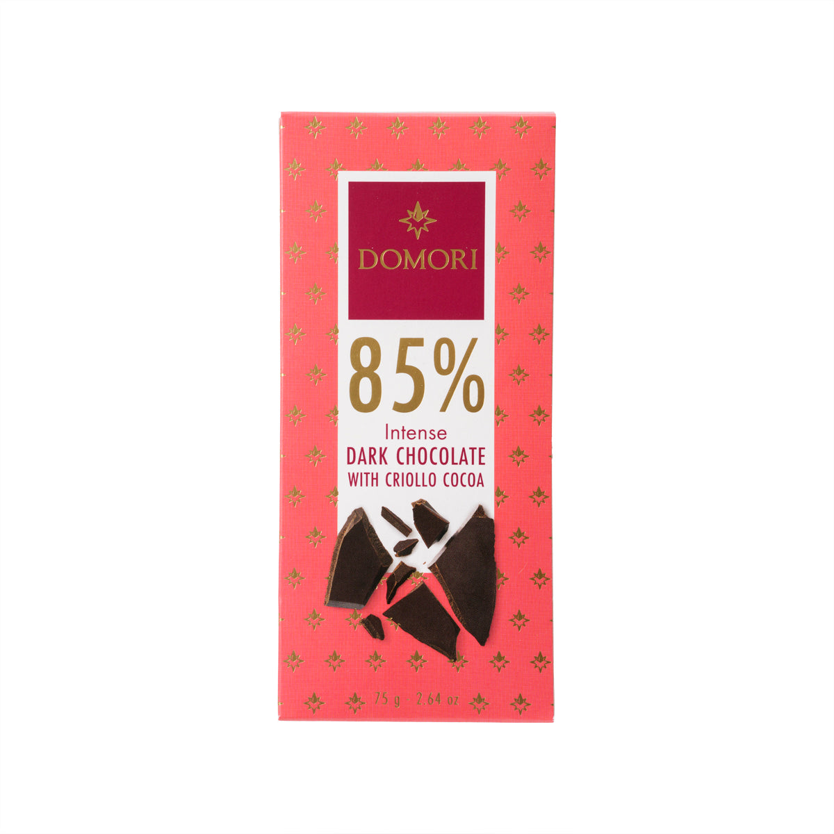 DOMORI 85% Intense Dark Chocolate with Criollo Cocoa Bar (75g)