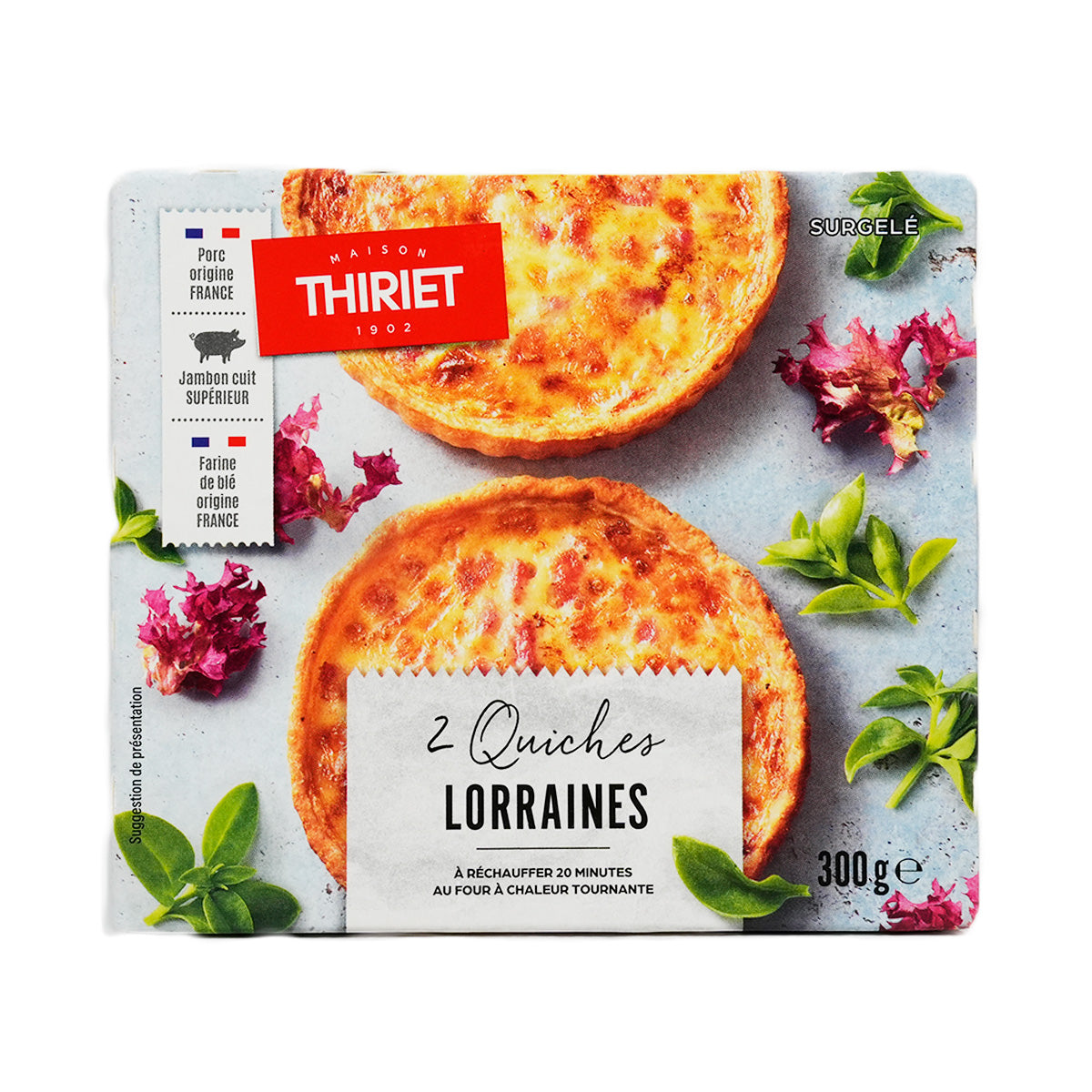 THIRIET 2 Lorraine Quiches (300g)