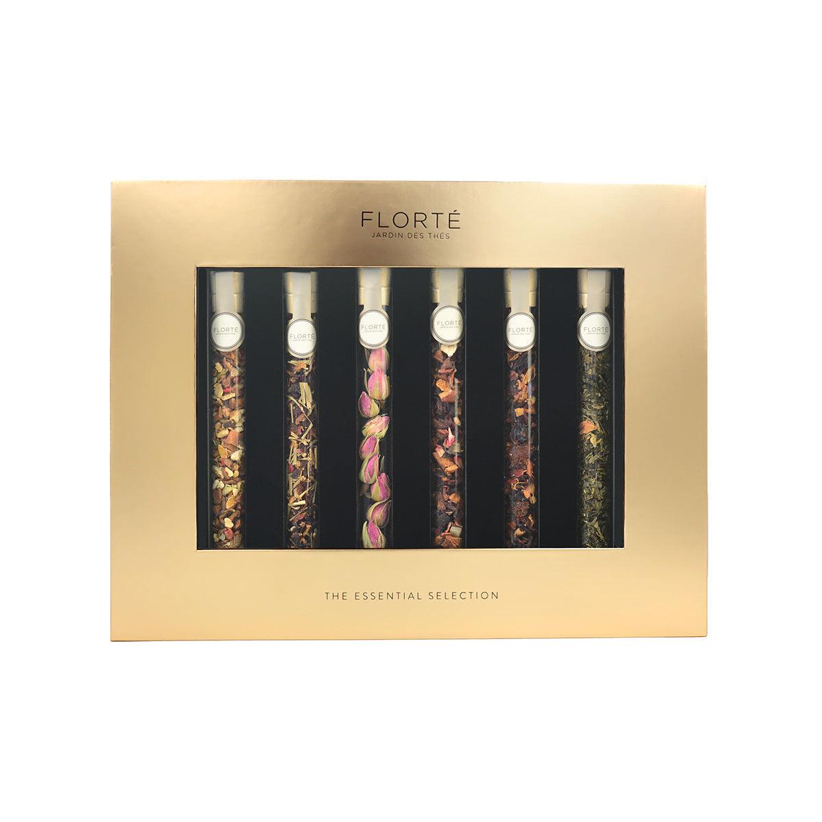 FLORTE Glass Tube Tea Gift Set - Champagne (1 set)