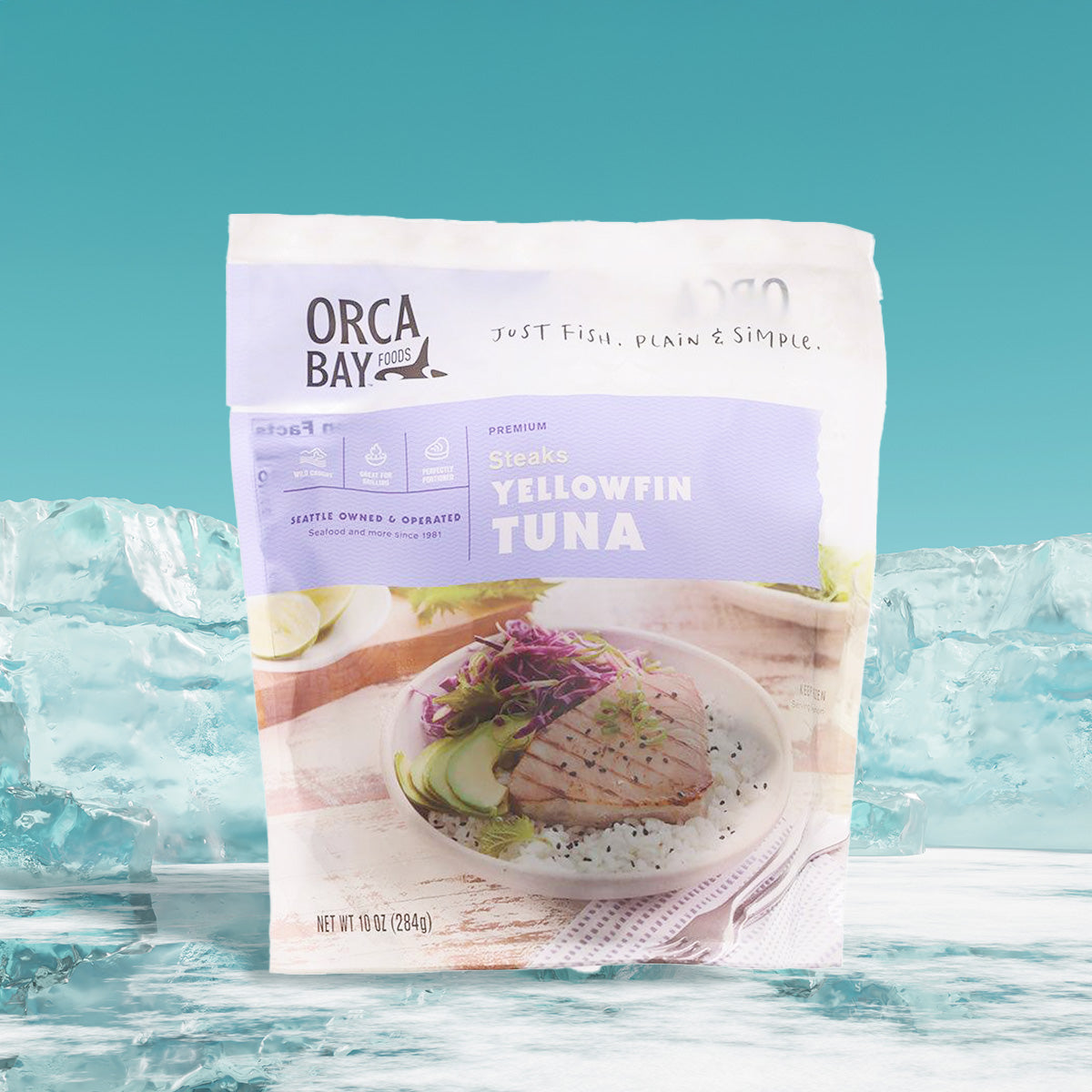 ORCA BAY FOODS USA Frozen Yellowfin Tuna Steaks (284g)