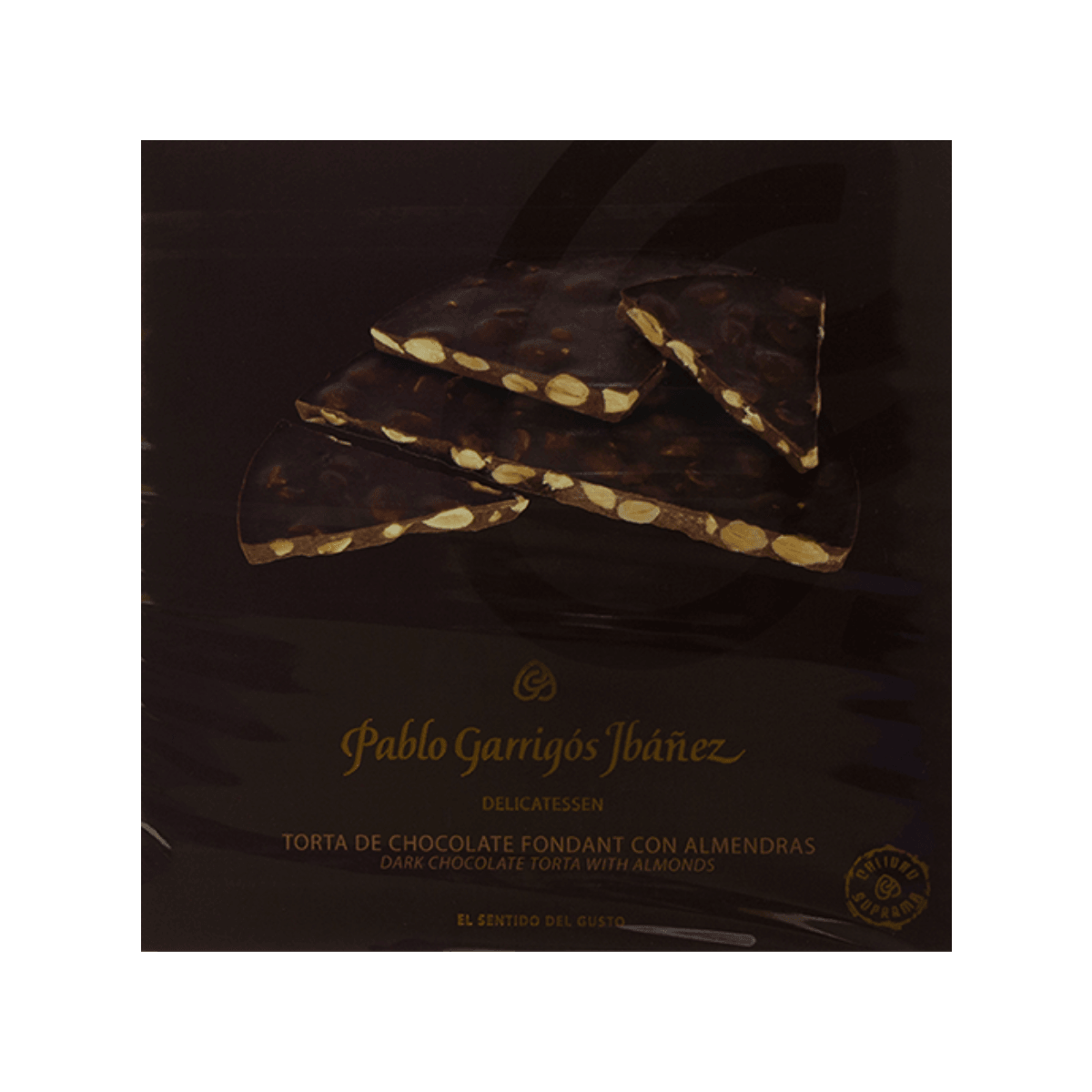 PABLO GARRIGOS IBANEZ Dark Chocolate with Almonds Torta Delicatessen (200g)