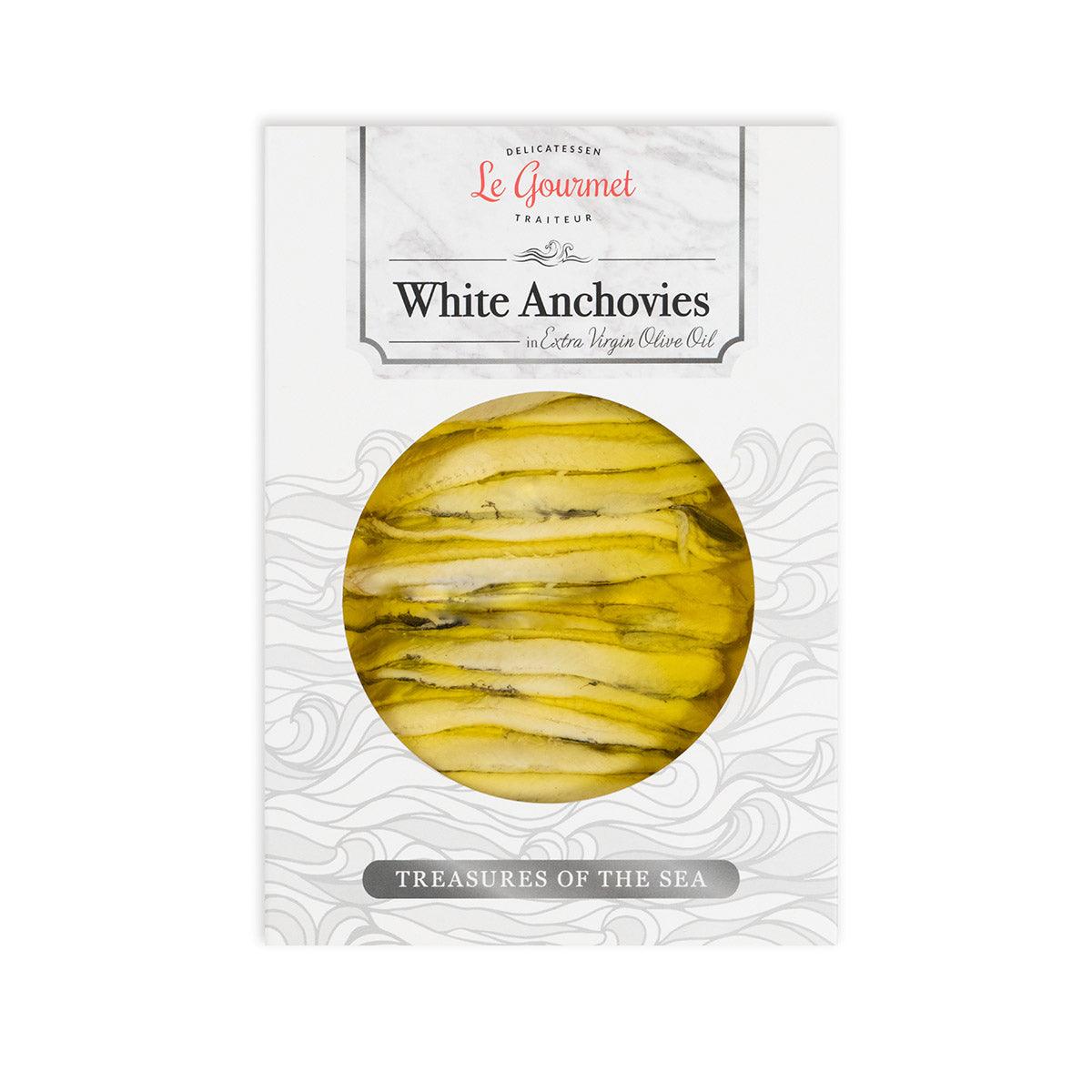 LE GOURMET White Anchovies in Extra Virgin Olive Oil (120g)