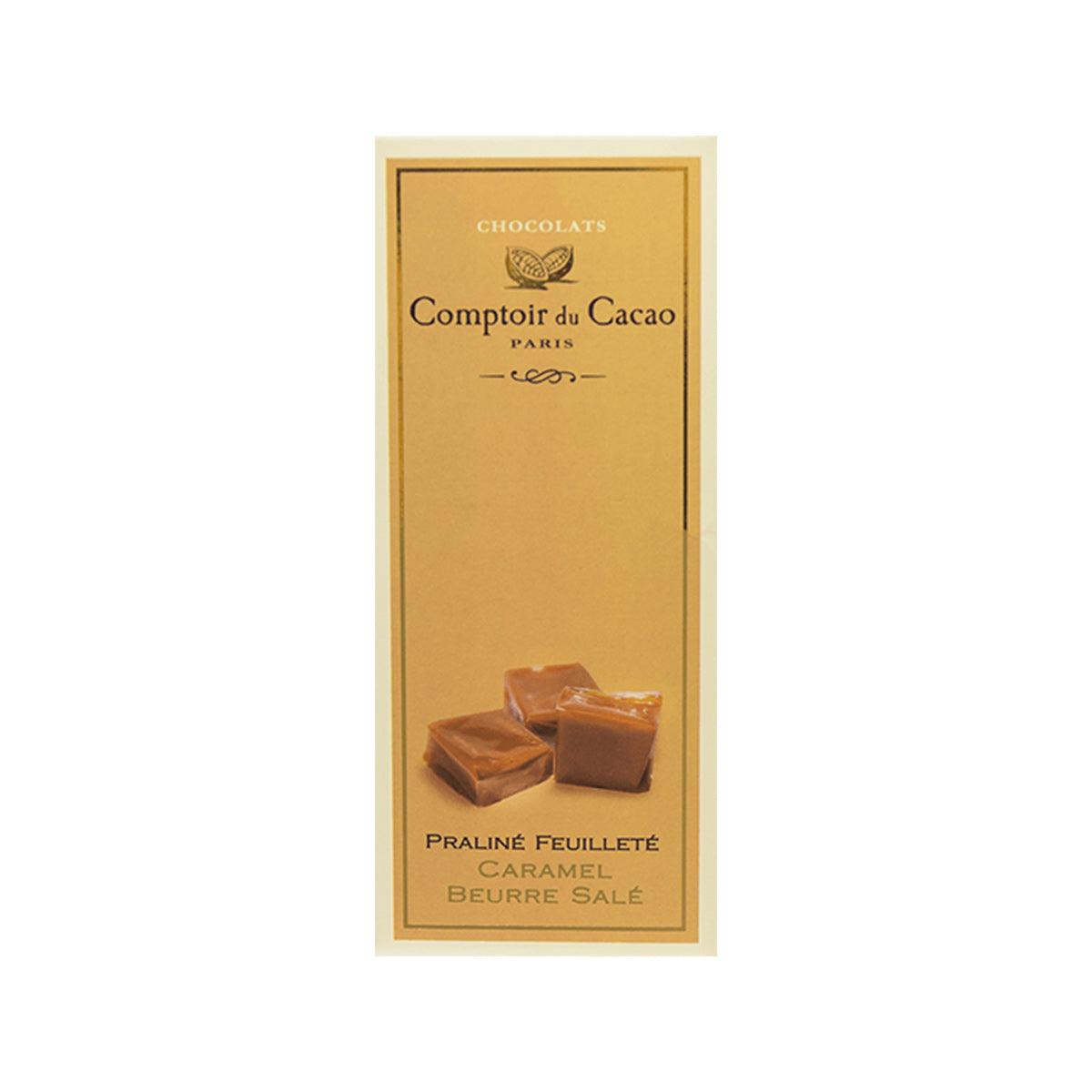 COMPTOIR DU CACAO Salted Butter Caramel Praline Milk Chocolate (80g)