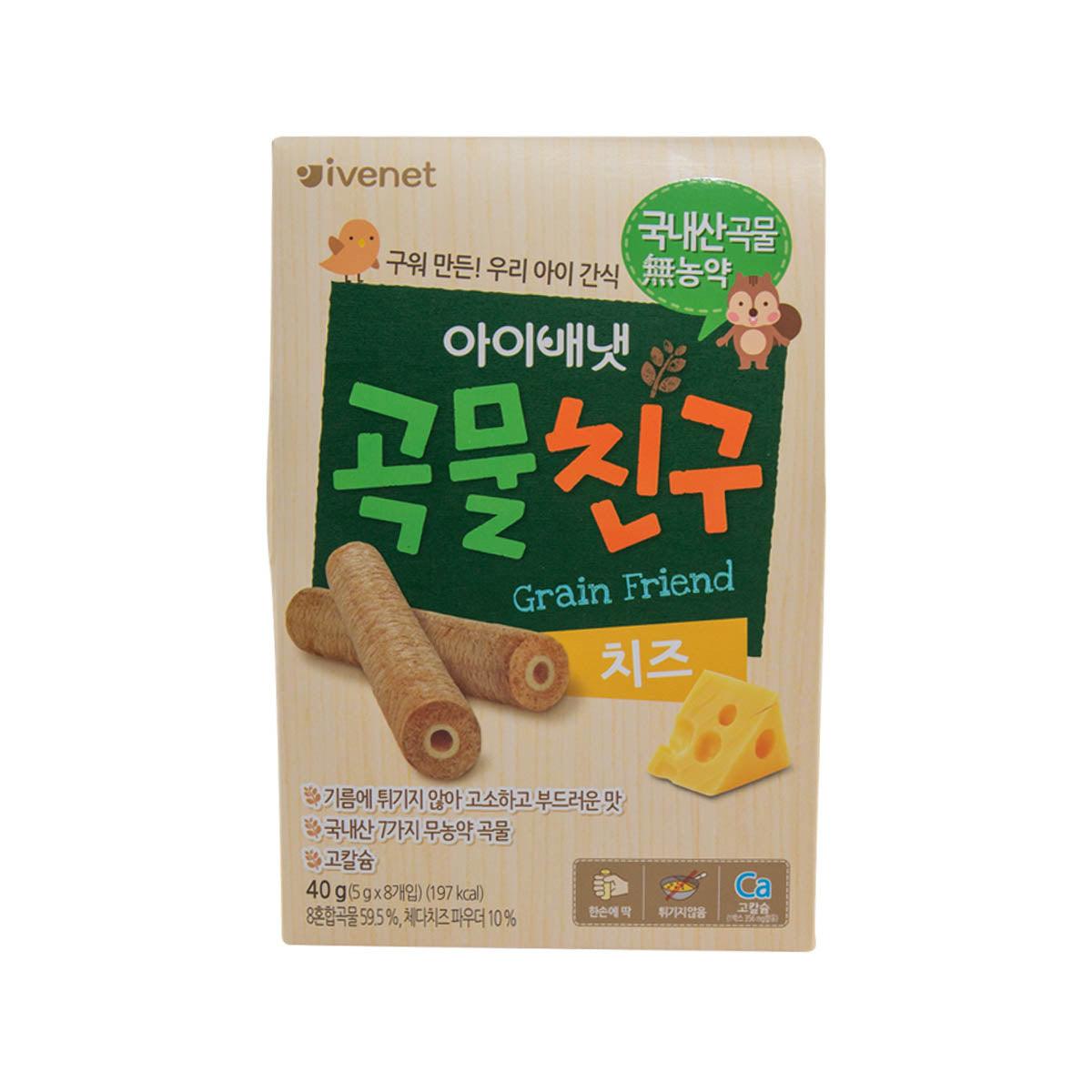 IVENET Bebe Grain Friend Snack (Cheese) (8 x 5g)