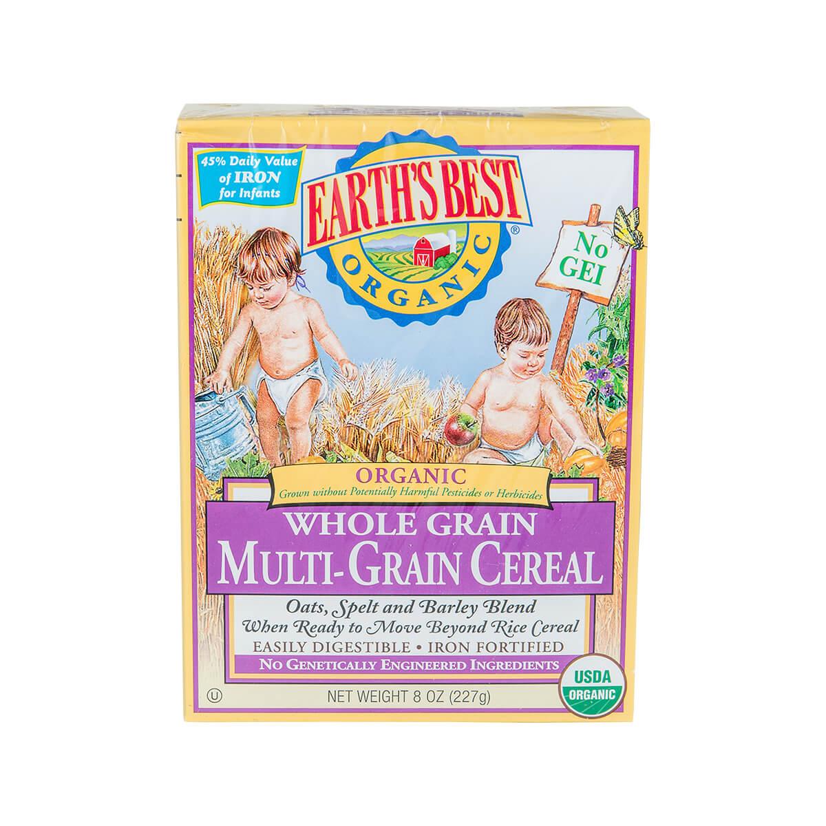 EARTH'S BEST Organic Whole Grain Multi-Grain Cereal  (227g)