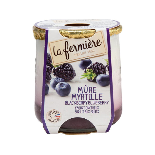 LA FERMIERE Creamy Lemon Yogurt - Blackberry & Blueberry  (160g)
