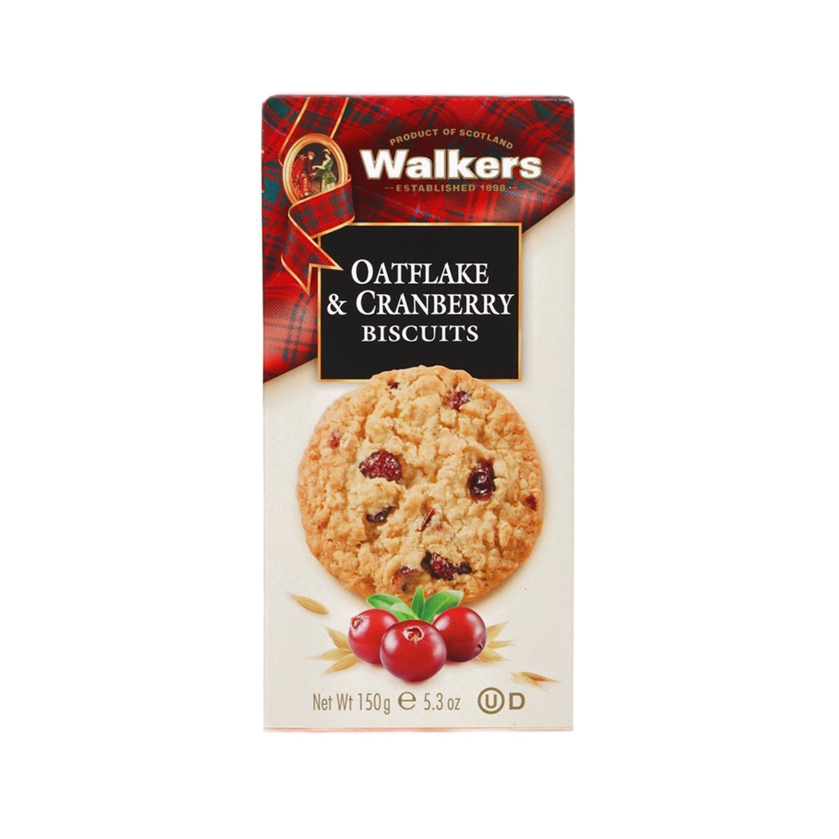 WALKERS Oatflake & Cranberry Biscuits  (150g)