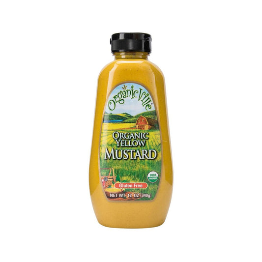 ORGANIC VILLE Organic Yellow Mustard  (340g)
