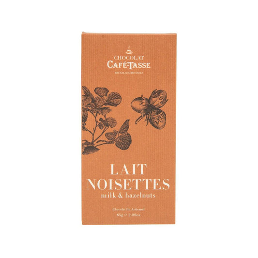 CAFETASSE Milk Chocolate with Hazelnuts  (85g)