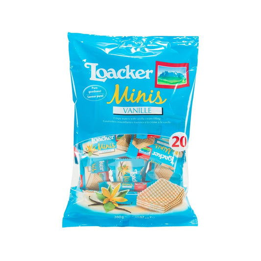 LOACKER Minis Crispy Wafers Filled with Vanilla Cream  (200g)