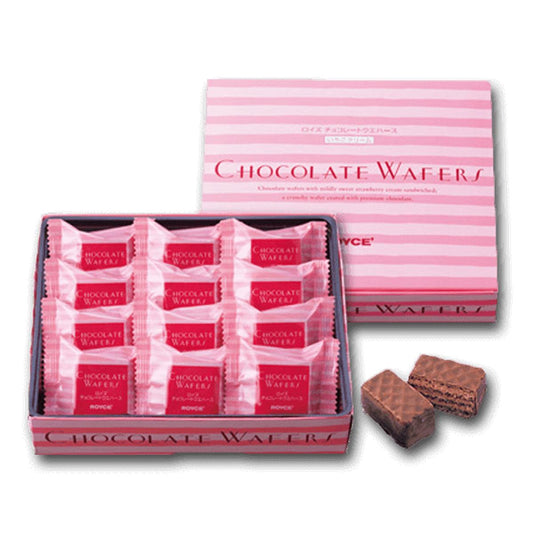 ROYCE' Chocolate Wafers - Strawberry Cream  (12pcs)
