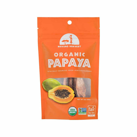 MAVUNO HARVEST Organic Dried Papaya  (56g)