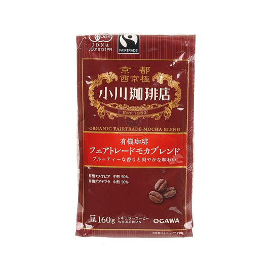OGAWA COFFEE Organic Fairtrade Mocha Blend Whole Coffee Bean  (140g)