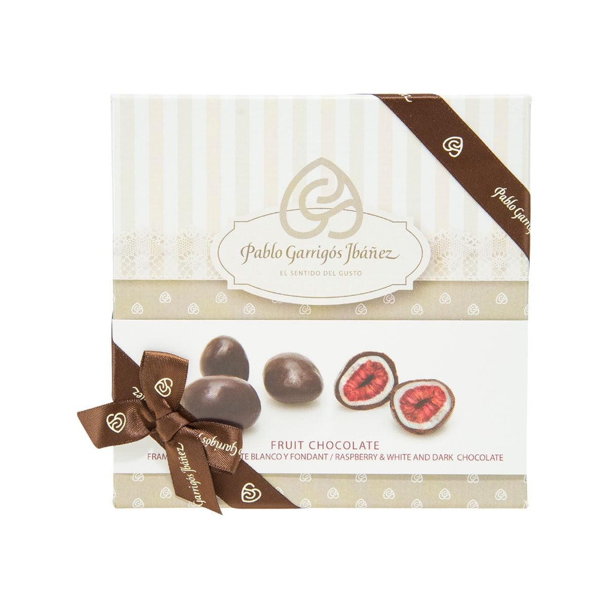 PABLO GARRIGOS IBANEZ Fruit Chocolate - Raspberry & White and Dark Chocolate  (100g)