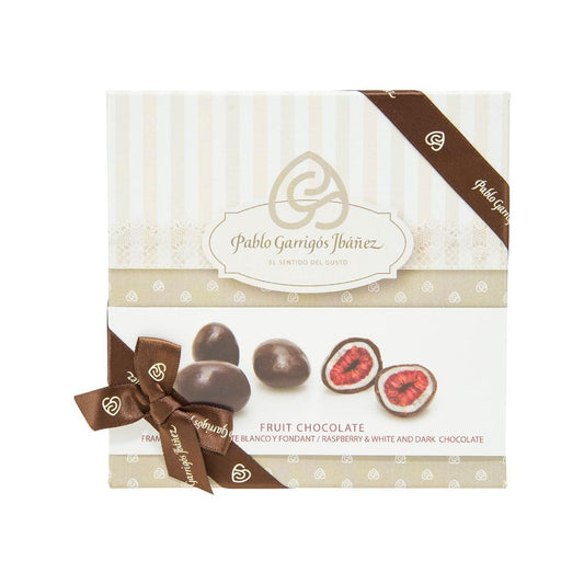 PABLO GARRIGOS IBANEZ Fruit Chocolate - Raspberry & White and Dark Chocolate  (100g)