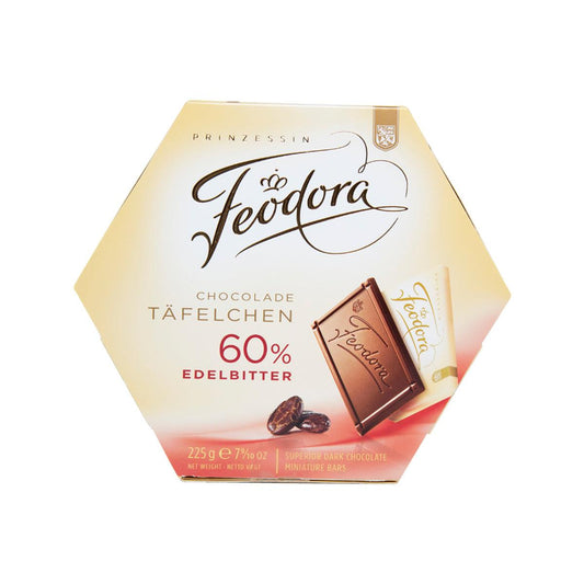 FEODORA 60% Miniature Dark Chocolate Bars  (180g)
