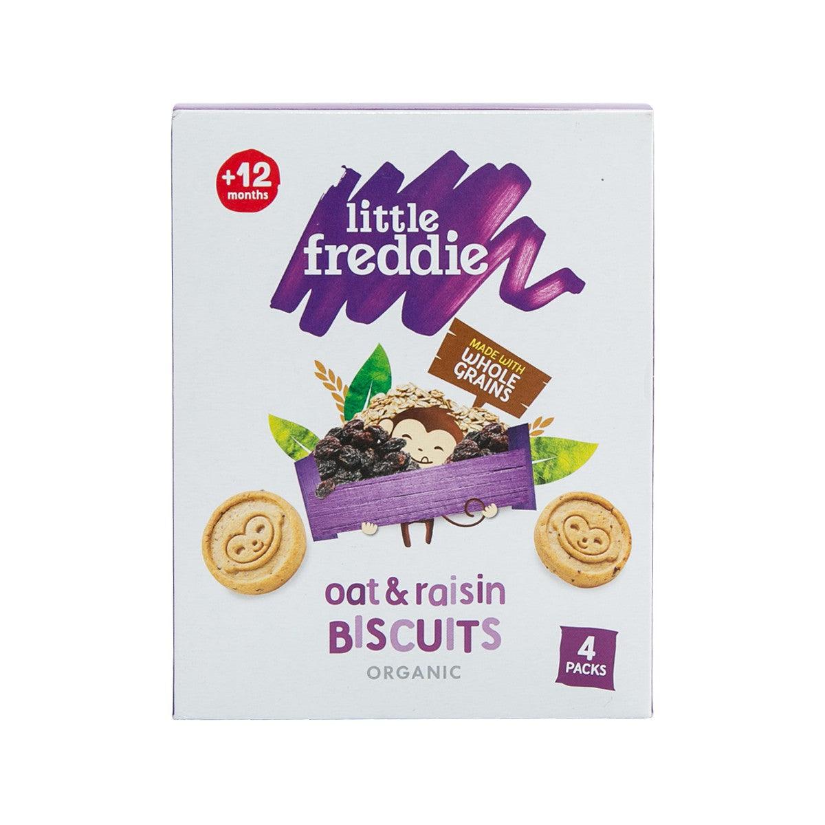 LITTLE FREDDIE Monkey Bites Organic Biscuits with Raisin & Oat (12+ Months)  (100g)