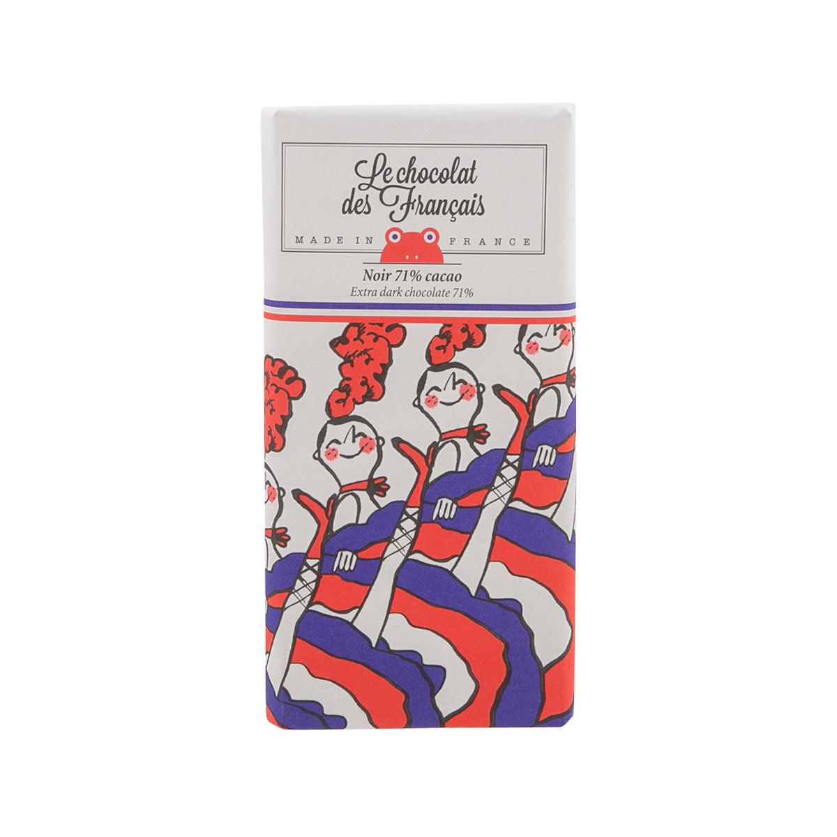 LE CHOCOLAT DES FRANCAIS Cabaret - Organic Extra Dark Chocolate 71%  (70g)