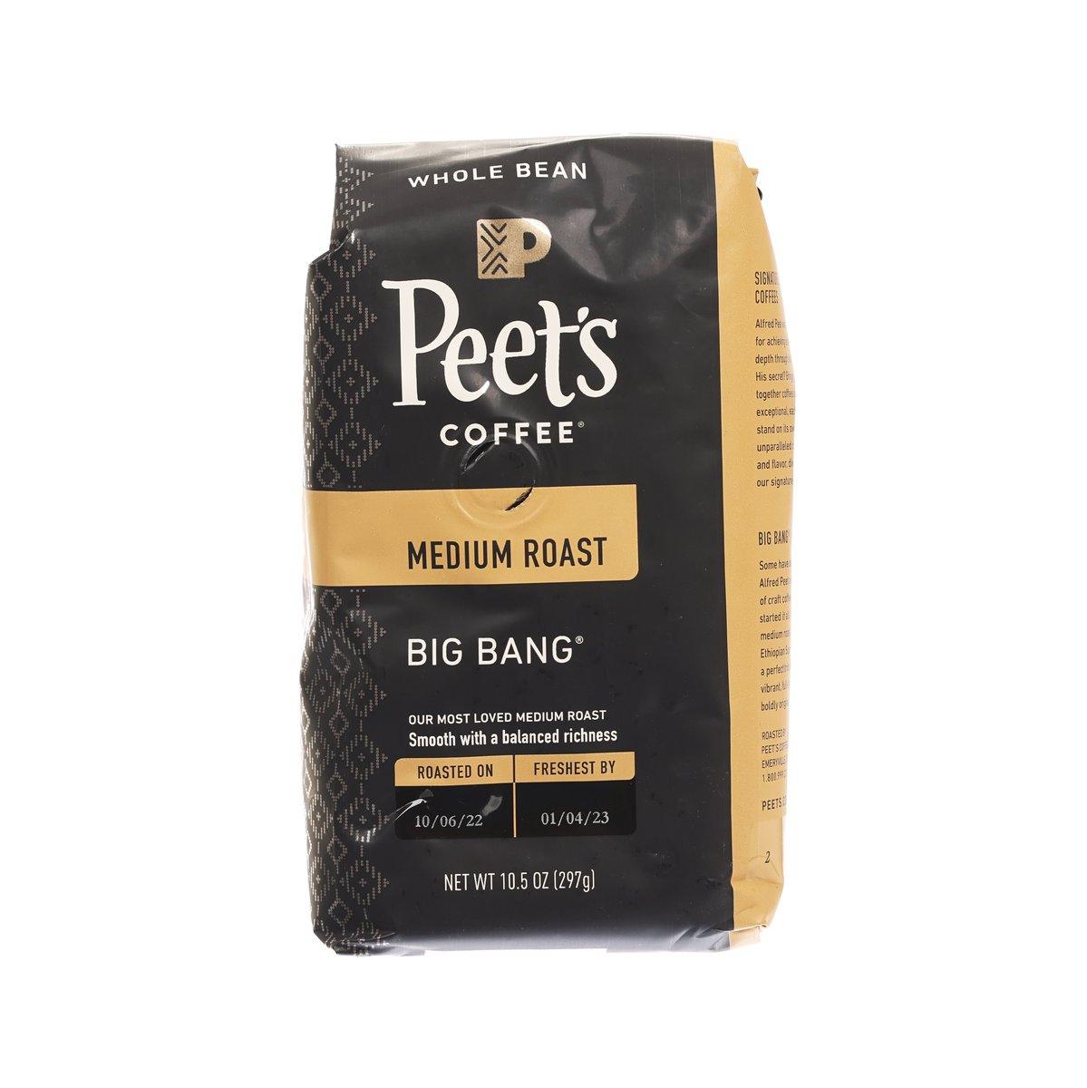 PEET'S Big Bang Whole Coffee Bean - Medium Roast  (297g)