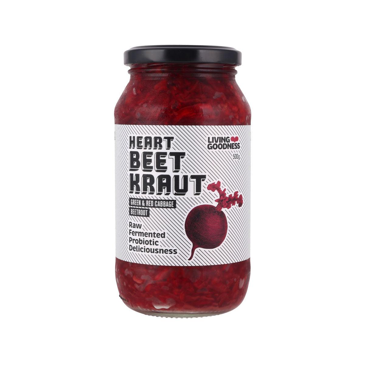 LIVING GOODNESS Heart Beet Kraut  (500g)