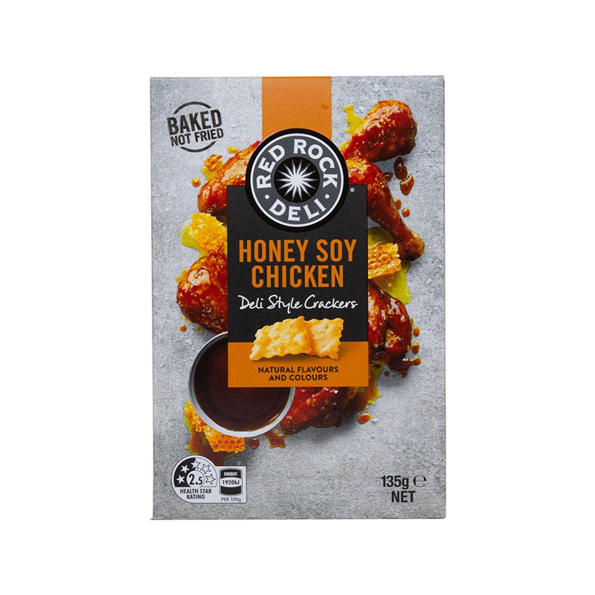 RED ROCK DELI Deli Style Crackers - Honey Soy Chicken  (135g)