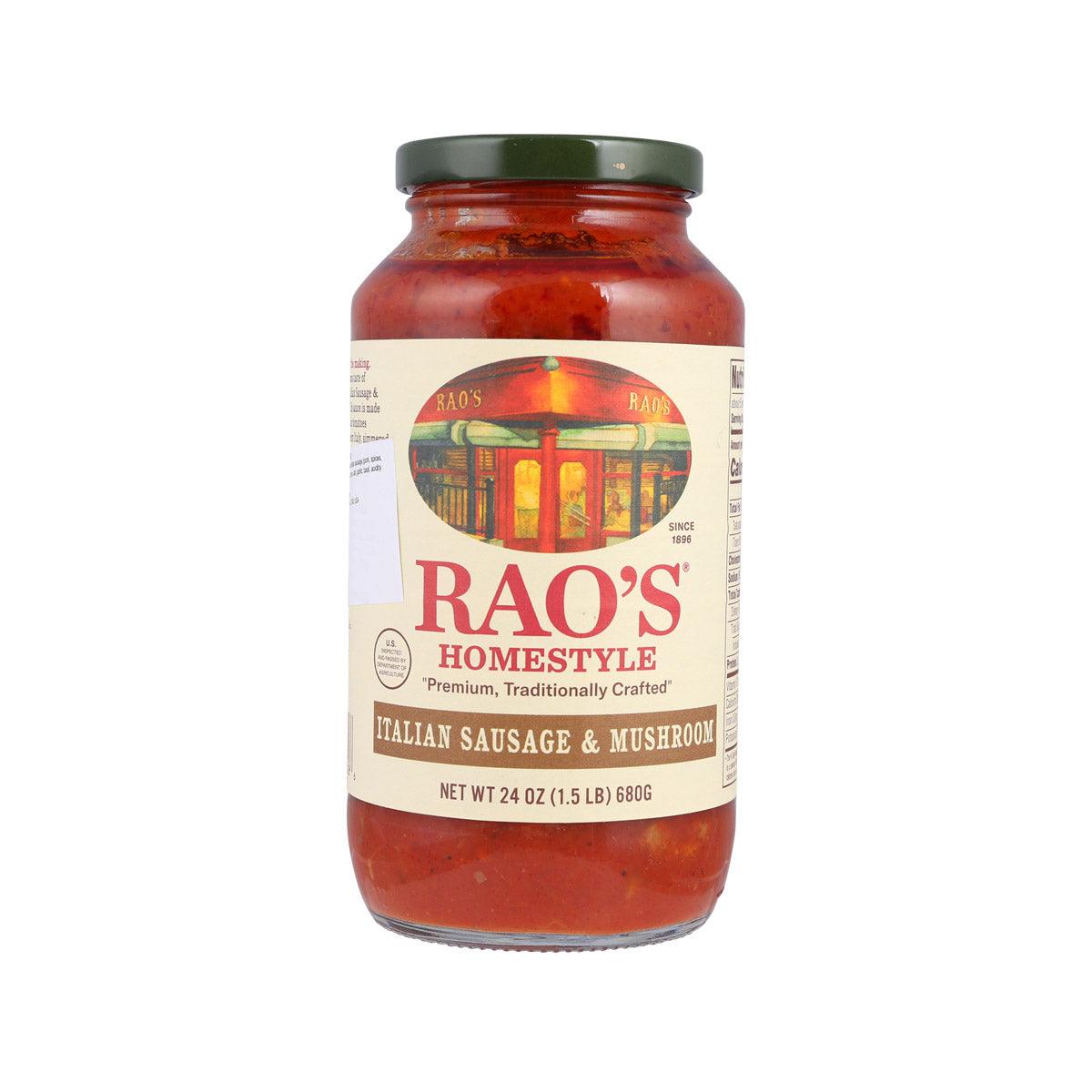 RAO'S Italian Sausage and Mushroom Sauce  (680g)