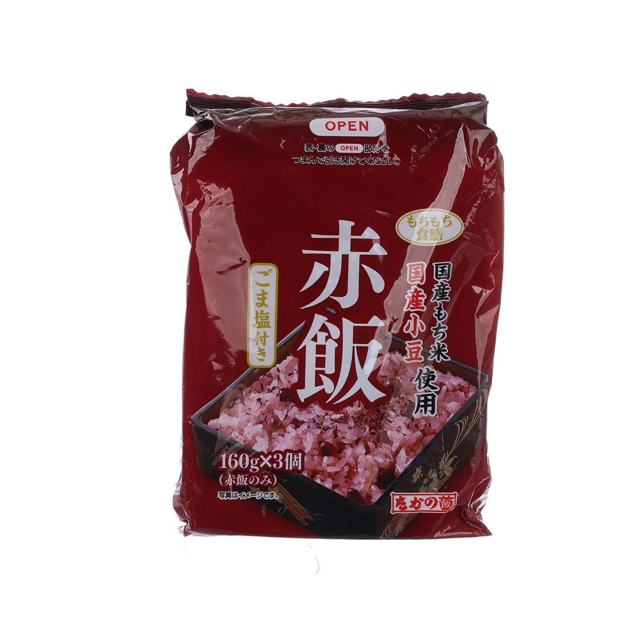 TAKANOFOODS 赤飯 - 紅豆糯米飯附紫菜鹽  (482.4g)