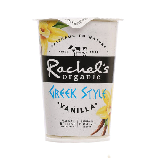 RACHEL'S Organic Greek Style Yogurt - Vanilla  (450g)