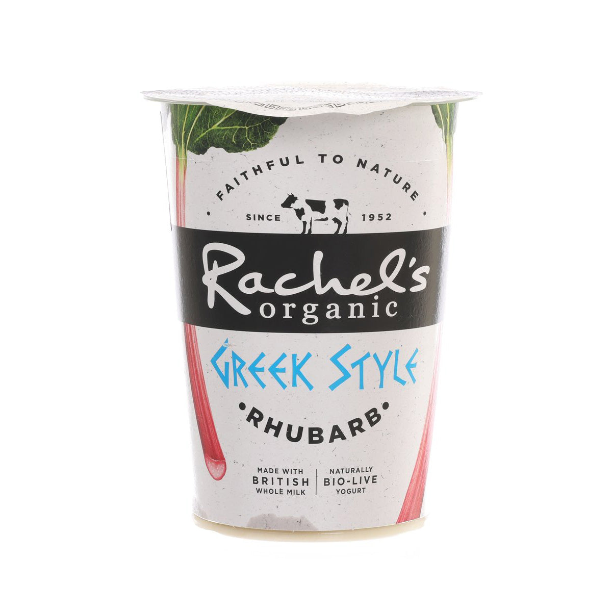 RACHEL'S Organic Greek Style Yogurt - Rhubarb  (450g)